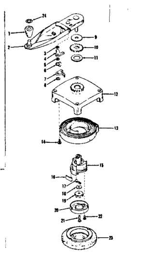 Self Starter No. 29295 Diagram and Parts List for 143102081  Craftsman Engine