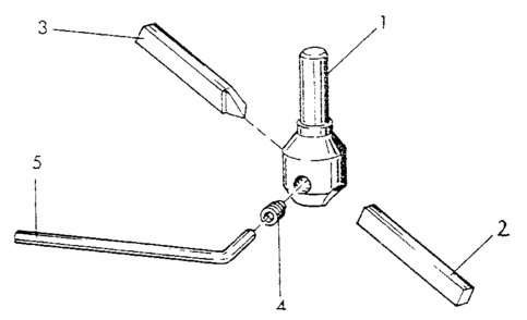 Fly Cutter Diagram and Parts List for 549289000  Craftsman Lathe