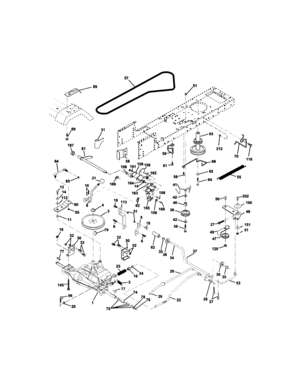 Ground Drive Diagram and Parts List for 917272072  Craftsman Lawn Tractor