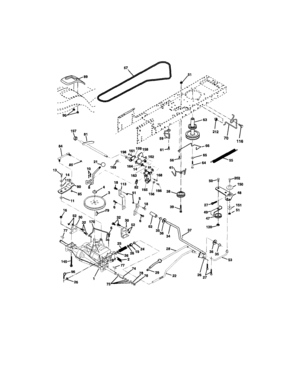 Ground Drive Diagram and Parts List for 917272059  Craftsman Lawn Tractor
