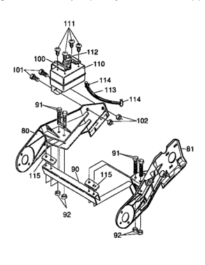 Frame Components Diagram and Parts List for 88414  Craftsman Snow Blower