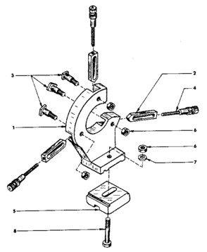 Part Location Diagram of B2A-040-090 Craftsman Clamp plate