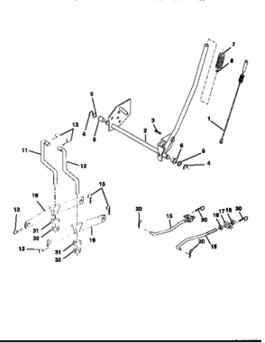 Lift Diagram and Parts List for 917258502  Craftsman Lawn Tractor