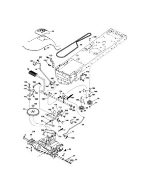 Ground Drive Diagram and Parts List for 917289072  Craftsman Lawn Tractor