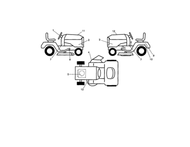 Decals Diagram and Parts List for 917280330  Craftsman Lawn Tractor