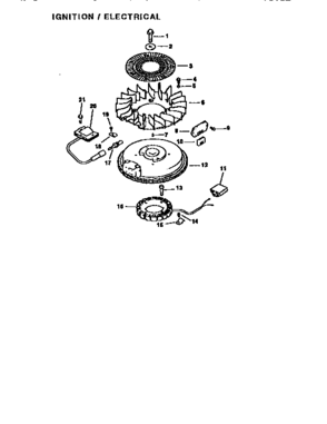 Engine Cv14s-1443 (71, 501) Diagram and Parts List for 501CV14S-1443  Craftsman Engine