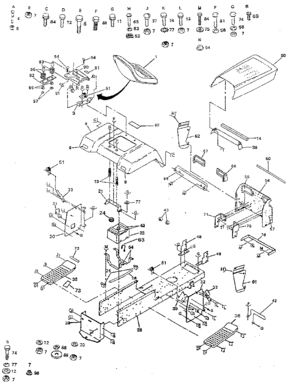 Chassis And Enclosures Diagram and Parts List for 917259730  Craftsman Lawn Tractor