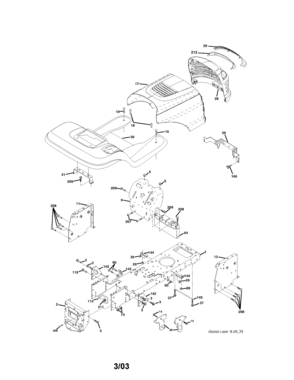 Chassis And Enclosures Diagram and Parts List for 917272751  Craftsman Lawn Tractor