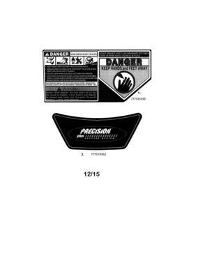 Decals Diagram and Parts List for 247378970  Craftsman Lawn Mower