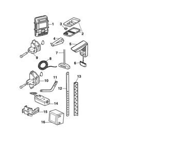 Installation Parts Diagram and Parts List for 13953918D  Craftsman Garage Door Opener