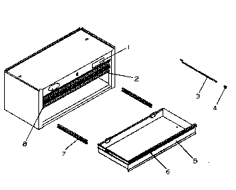 Chest Diagram and Parts List for 706623950  Craftsman Tool Stand & Cart