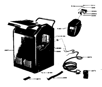 Cabinet Parts Diagram and Parts List for 1132018  Craftsman Welder