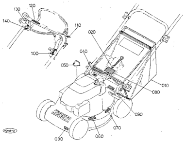 Grass Catcher Bag - Label Diagram and Parts List for 3901  Craftsman Lawn Mower