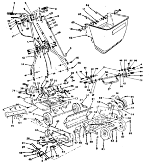 Replacement Parts Diagram and Parts List for 328915500  Craftsman Lawn Mower