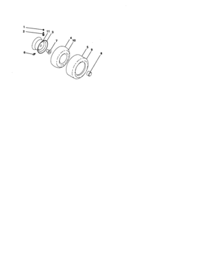 Wheels And Tires Diagram and Parts List for 917276601  Craftsman Lawn Tractor