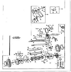Base Assembly Diagram and Parts List for 536819641  Craftsman Lawn Mower