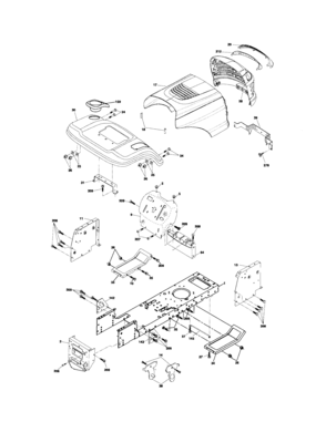 Chassis And Enclosures Diagram and Parts List for 917276412  Craftsman Lawn Tractor