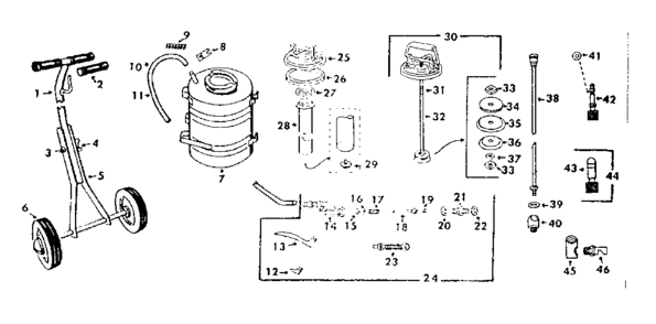 Part Location Diagram of 1458 Craftsman Part list