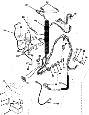 Electrical Diagram and Parts List for 917256830  Craftsman Lawn Tractor