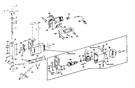 Unit Parts Diagram and Parts List for 315172050  Craftsman Scroll Saw