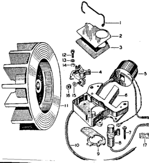 Part Location Diagram of 610596 Craftsman Flywheel