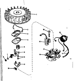 Magneto (phelon F-3220-g) Diagram and Parts List for 143106020  Craftsman Engine