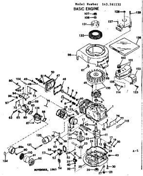 Part Location Diagram of 631242 Craftsman Carburetor