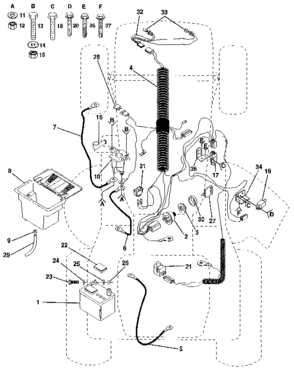 Electrical Diagram and Parts List for 917255572  Craftsman Lawn Tractor