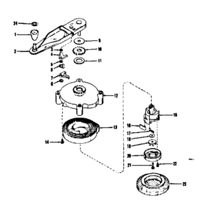 Self Starter No. 29249 Diagram and Parts List for 143104050  Craftsman Engine