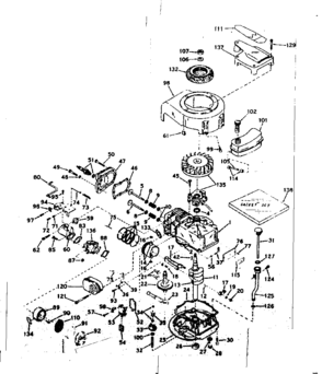 Part Location Diagram of 32455 Craftsman Blower housing
