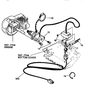 For Model F2034-010 Only Diagram and Parts List for 88414  Craftsman Snow Blower
