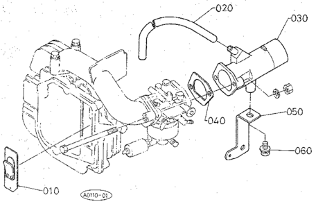 Breather Diagram and Parts List for 3904  Craftsman Lawn Mower