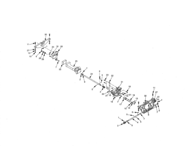 Tilt Mechanism Diagram and Parts List for 351228031  Craftsman Table Saw