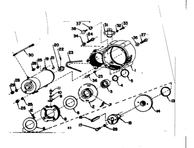 Part Location Diagram of 26214 Craftsman Cage