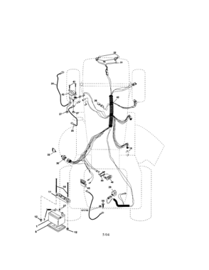 Electrical Diagram and Parts List for 917273600  Craftsman Lawn Tractor