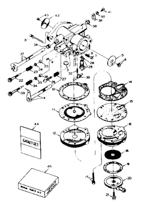 Part Location Diagram of 630707 Craftsman Idler adjustment