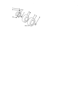 Wheels And Tires Diagram and Parts List for 917287230  Craftsman Lawn Tractor