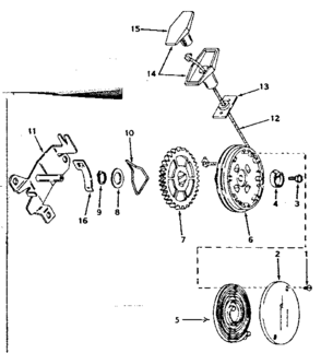 Side Mount Rewind Diagram and Parts List for 143174292  Craftsman Engine
