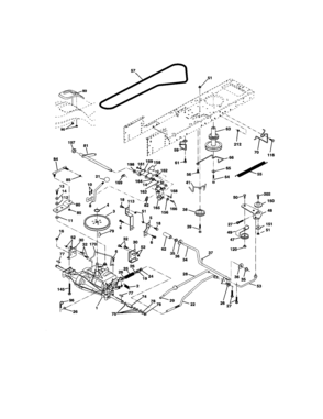 Ground Drive Diagram and Parts List for 917271650  Craftsman Lawn Tractor