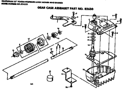 Part Location Diagram of 83834 Craftsman Mounting bracket