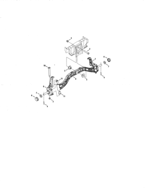 Steering Axle Diagram and Parts List for 247204430  Craftsman Lawn Tractor