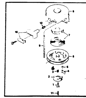 Rewind Starter No. 590420a Diagram and Parts List for 143364112  Craftsman Engine