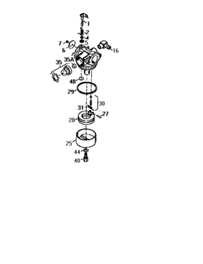 Carburetor  632681 (71/143) Diagram and Parts List for 143434332  Craftsman Engine