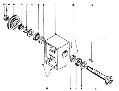 Part Location Diagram of B1A-030-030 Craftsman Gear