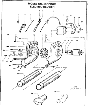 Part Location Diagram of 3196-04 Craftsman Motor cover