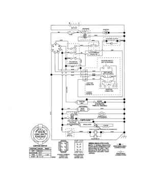 Schematic-tractor Diagram and Parts List for 917276862  Craftsman Lawn Tractor