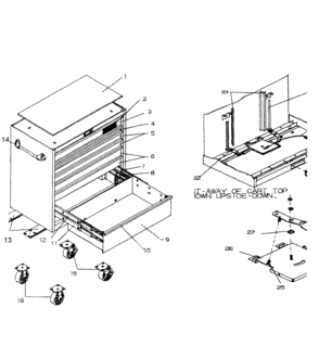 Part Location Diagram of 11955 Craftsman Drawer div