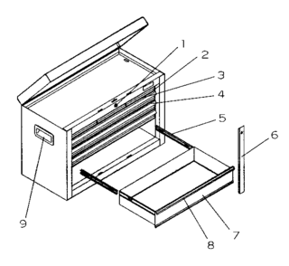 Tool Box Diagram and Parts List for 70692168511-10  Craftsman Tool Stand & Cart