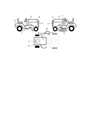 Decals Diagram and Parts List for 917273513  Craftsman Lawn Tractor