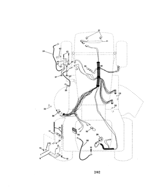 Electrical Diagram and Parts List for 917271826  Craftsman Lawn Tractor
